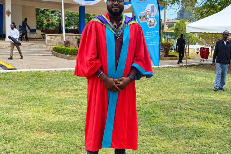Billy Ipara before the award of PhD degree in Agriculture and Applied Economics