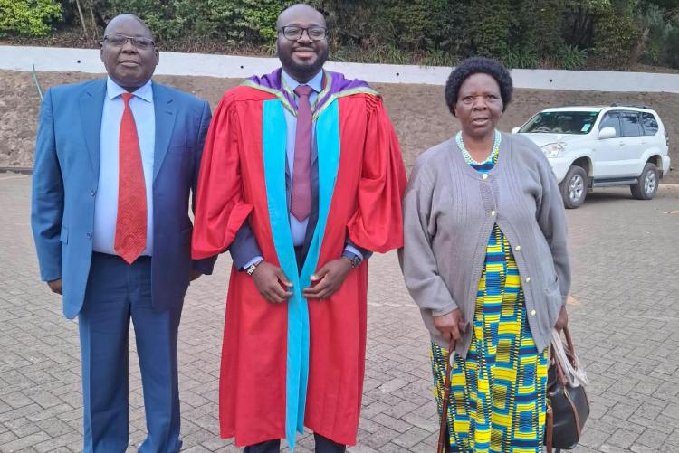 From LS Prof. Isaac Odeo, Dr. Billy Ipara and Prof. Hellen Ingado Ipara (Billy's parents)