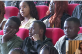 First Years Listening Keenly to the VC Address
