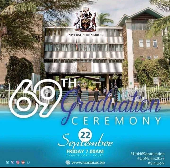 69th University of Nairobi Physical Graduation Ceremony