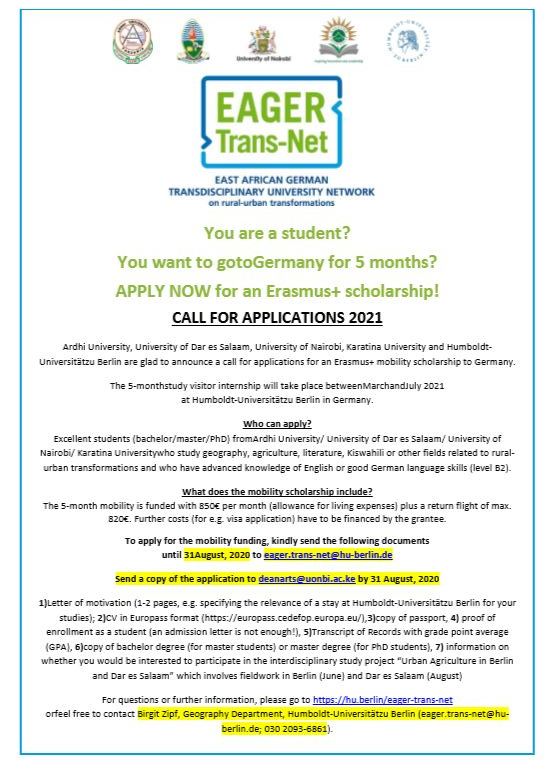 Call for Applications Banner