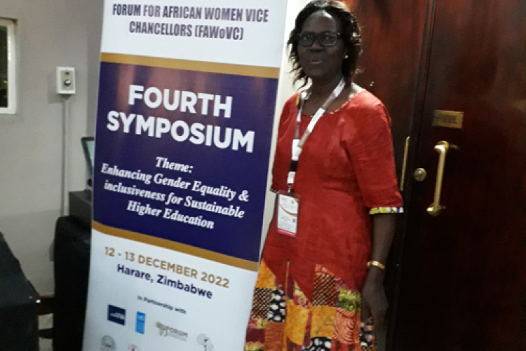Prof. Rose Nyikal in Harare for a RUFORUM Annual General Meeting