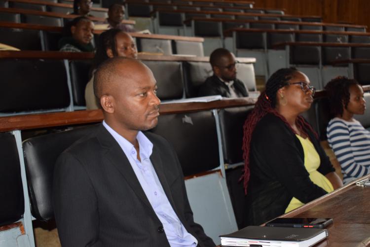 Prof. Maina Muiru and Dr. Caroline Muthike on the first row