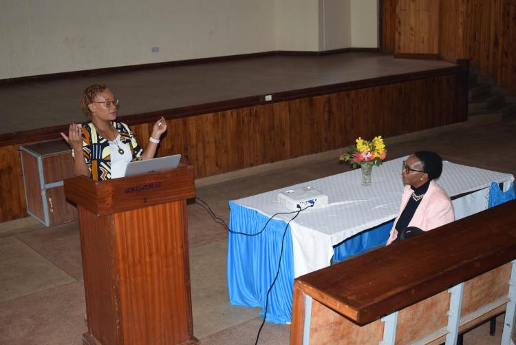 Prof. Kunyanga - Assoicate Dean, Faulty of Agriculture  and Prof. Faith Maina