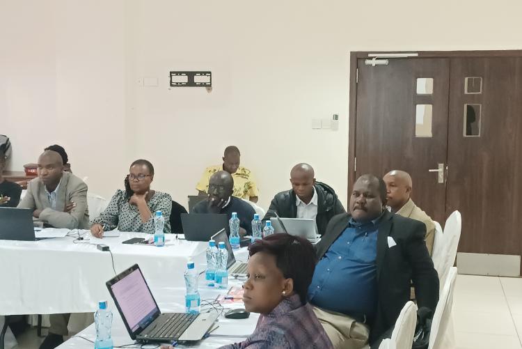 From the left Dr. Samuel Omondi, Geraldine,  David Ayieko (Mentee of Dr. Omondi), Dr. David Jakinda (back), Alexandar Mbogo, Isaac Maitha, Dr. Walter Akuno & Ms. Magdaline Mutumietc