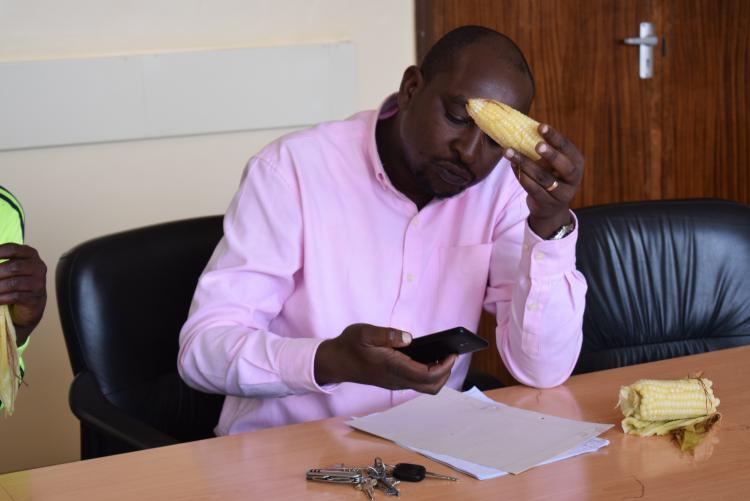 Emmanuel Guantai, Admin, Welcomed to the Department with Boiled Maize