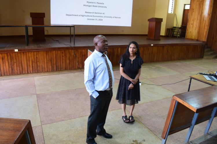 Prof. Jonathan Nzuma and Prof. Mywish Maredia