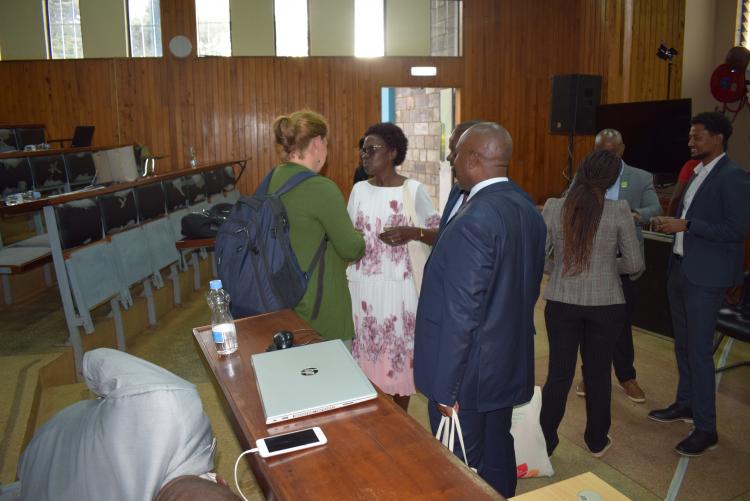 LHS Dr. Celine Termote, Prof. Rose Nyikal, Prof. Nzuma and other Guests