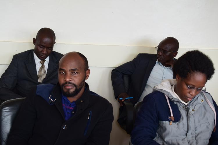 Prof. Jakinda and Dr. Buseinei (2nd Row), John Kimani, MSc. CMAAE  and Mercy Mburu, PhD CMAAE (1st Row)