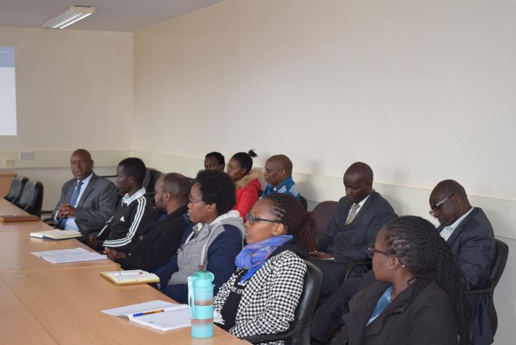 Prof. Nzuma, Prof. Jakinda, Dr. Buseineil and CMAAE Students