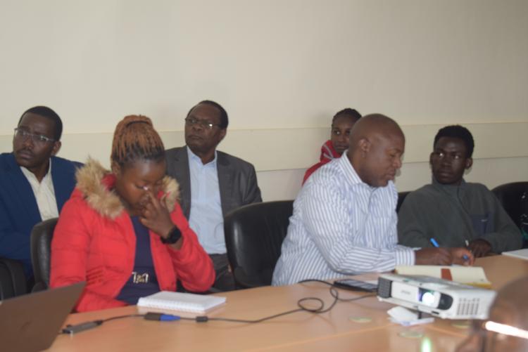From RS Prof. Nzuma, Prof. Mburu, Peterson Waweru and a CMAAE student