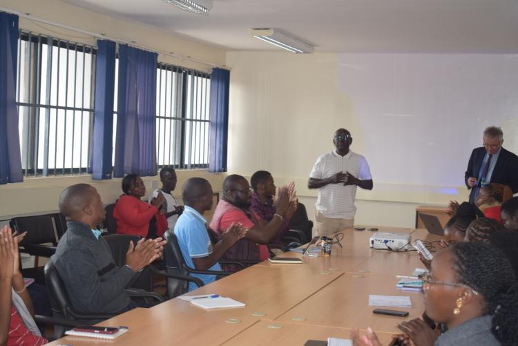 Prof. XN Iraki giving the vote of thanks