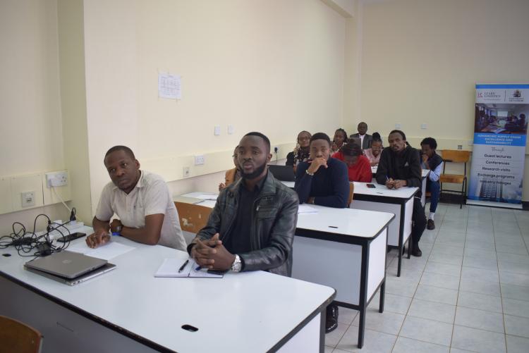 Guest Lecture Dr. Nadeem with Amos Tirra inset (PhD) Students