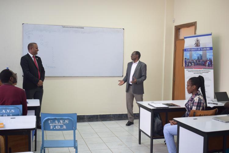 Dr. Nadeem and Prof. John Mburu, Principal Investigator SCO Project