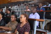 PhD students Tabby Karanja and Virginiah Wango on the first row and 2nd row MSc (AICM) Henry Bii 