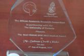 SFSE Student's  Award for Mr. Sulman Owili, CMAAE Student